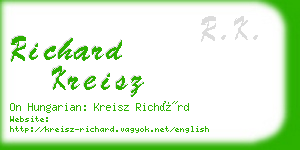 richard kreisz business card